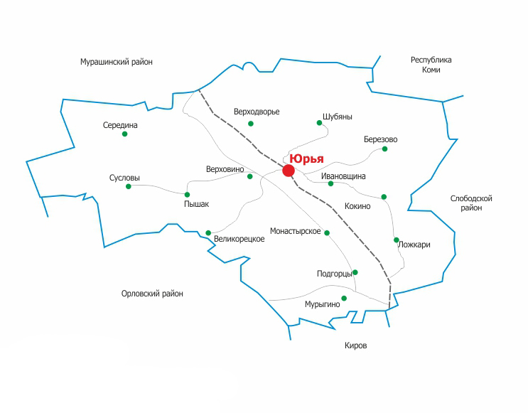 Спутниковая карта кировской области юрьянского района кировской области