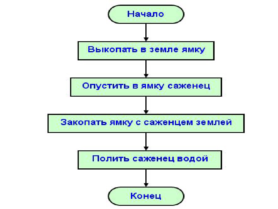 Блок схема следование