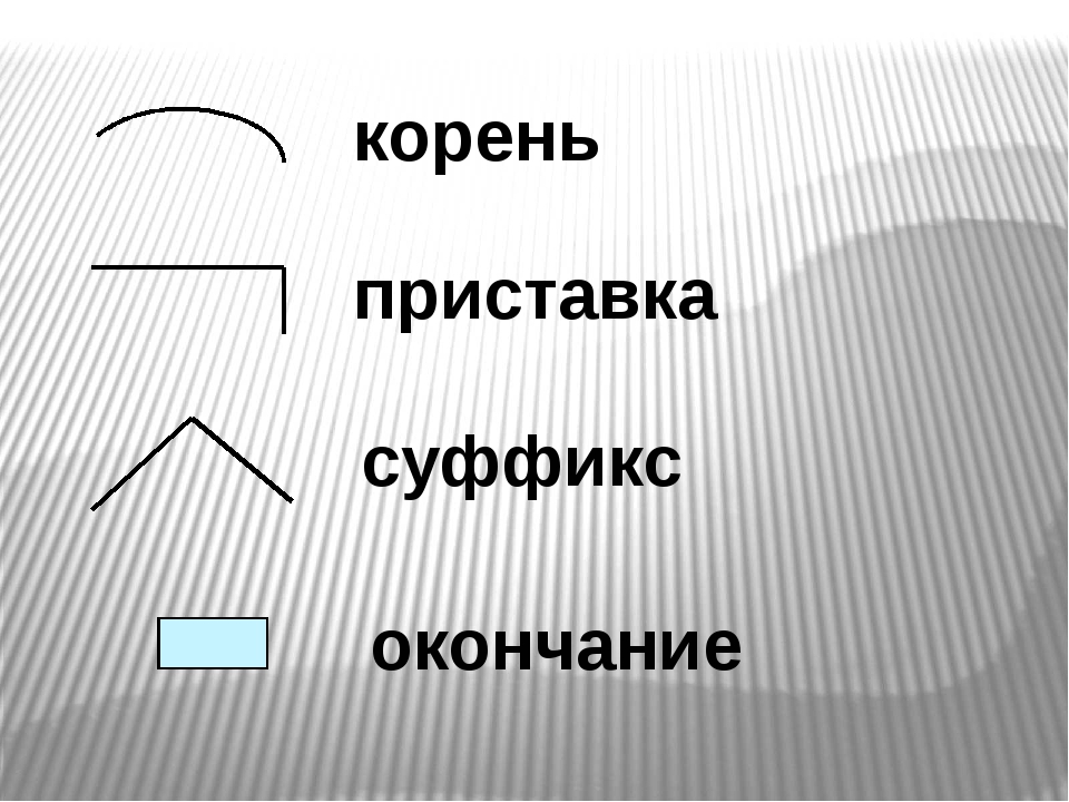 Суффикс в слове картинка