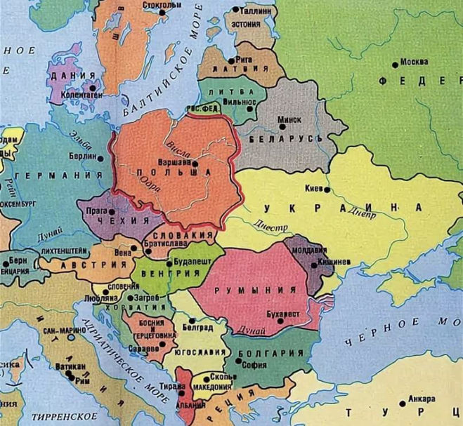 Жизнь восточной европы. Страны центральной и Восточной Европы на карте. Политическая карта Восточной Европы. Политическая карта стран центральной и Восточной Европы. Политическая карта Юго-Восточной Европы.
