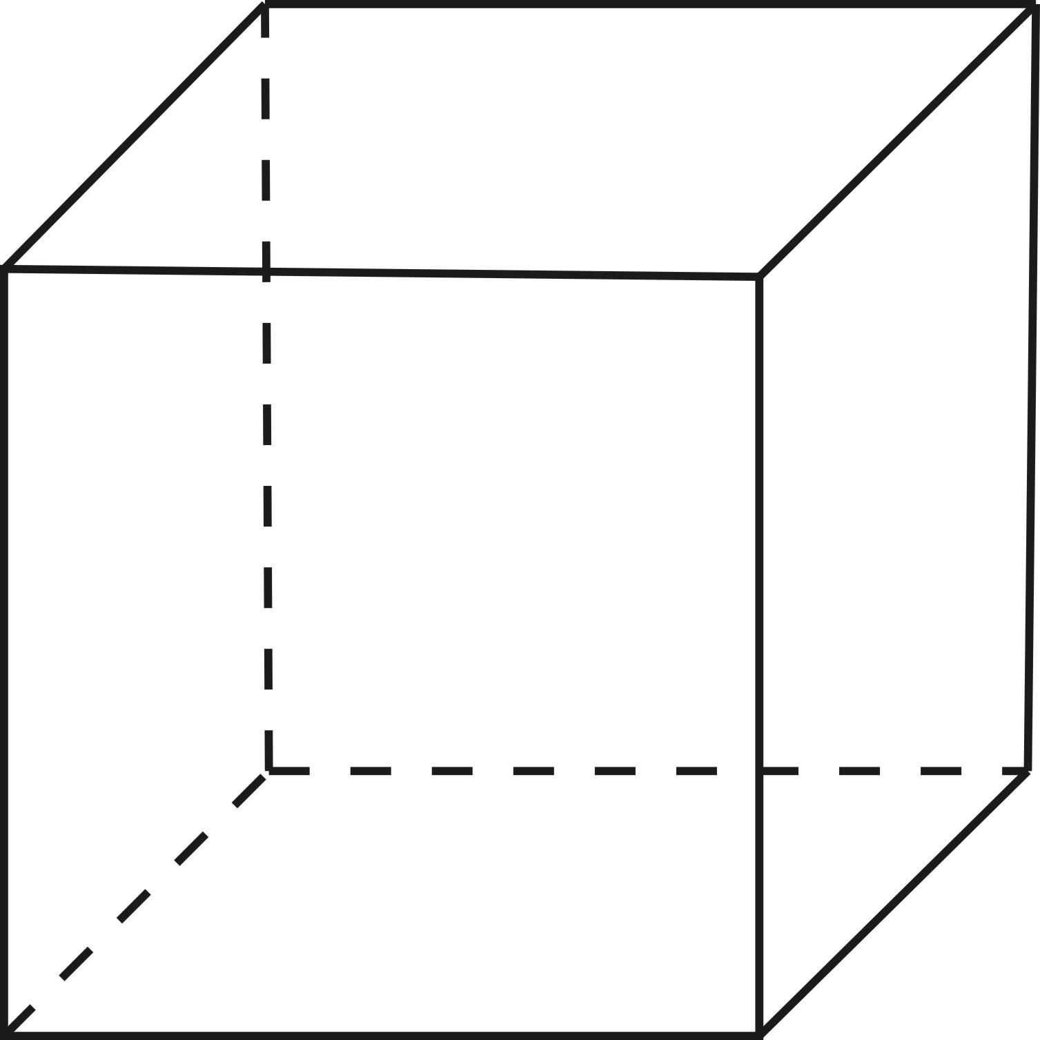 Правильный куб чертеж