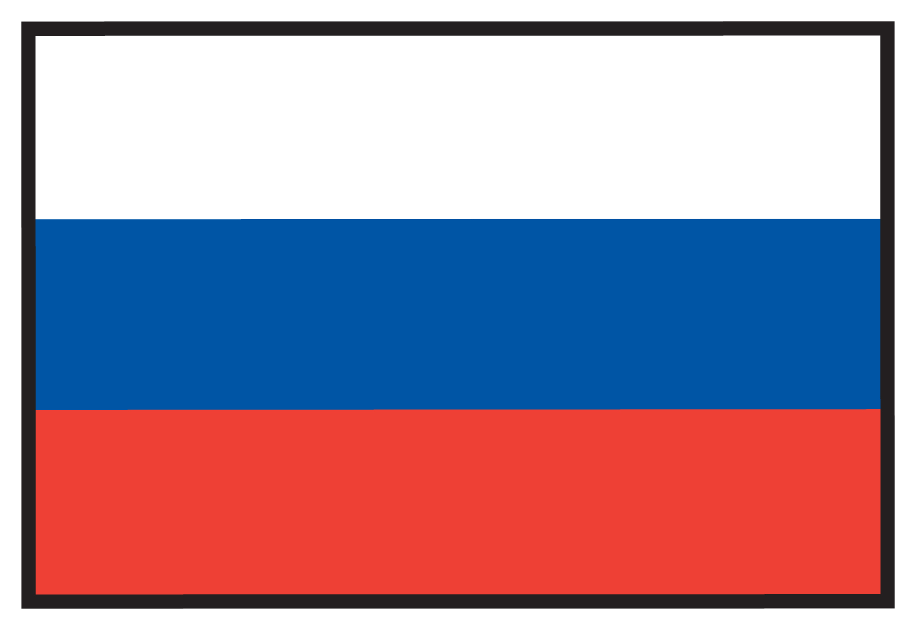 Шаблон российского флага