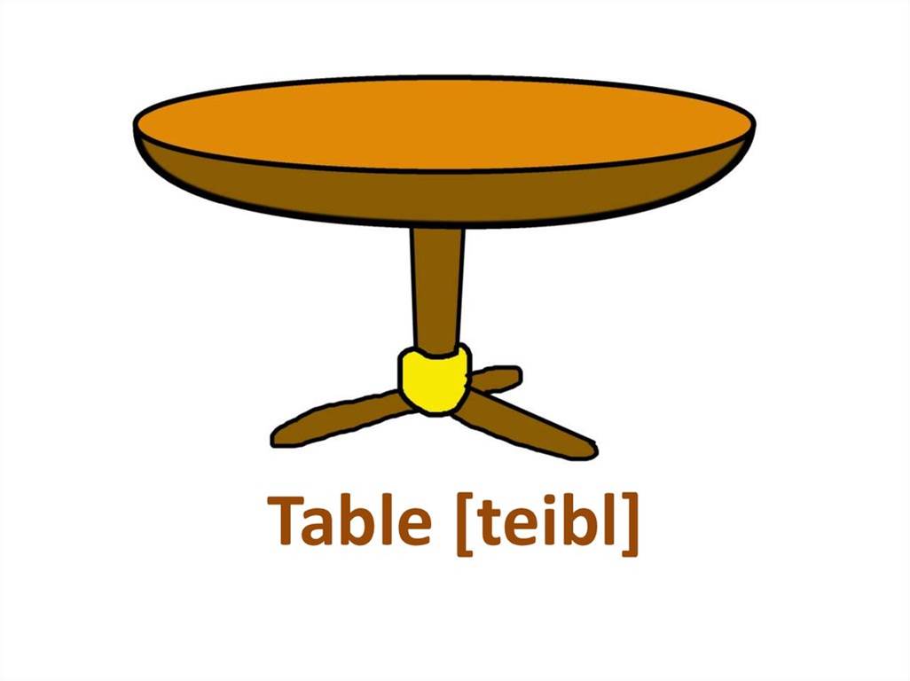 4 стола на английском. Карточки по английскому стол. Стол рисунок. Table для детей. Изображение стола для детей.