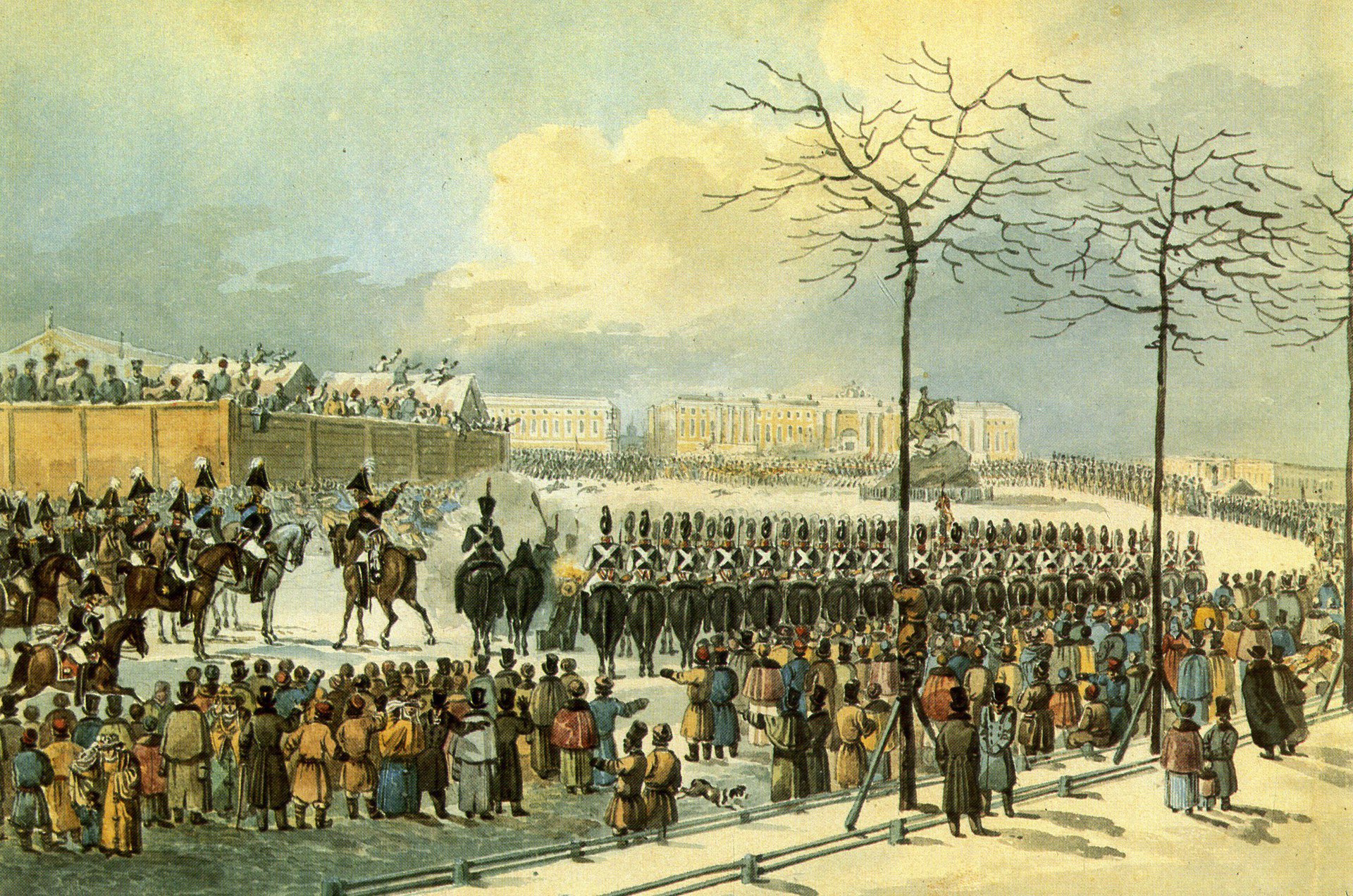 Восстание на Сенатской площади в Петербурге 14 декабря 1825 г
