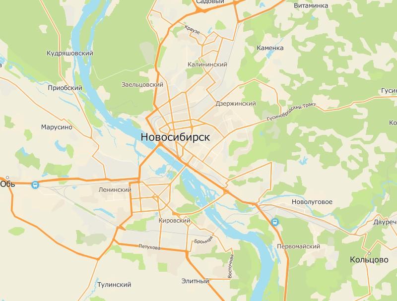 Карта новосибирска картинка