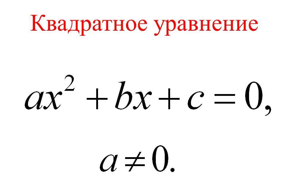 Квадратные уравнения картинки для презентации