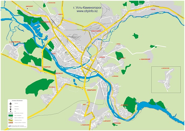 Усть каменогорск карта 3д