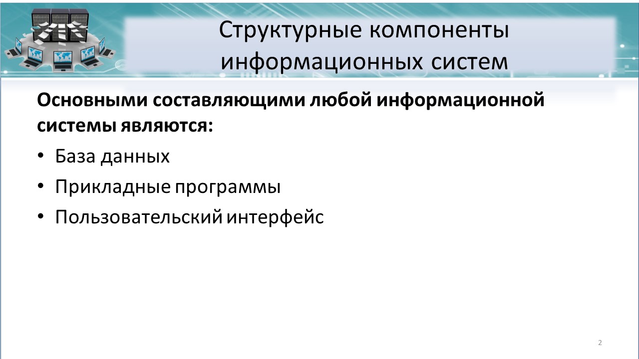 ИСиТ 3 сем 1.2 Структура информационной системы | Удоба - бесплатный  конструктор образовательных ресурсов